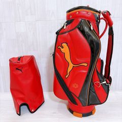 PUMA/プーマ ゴルフ エナメルキャディバッグ9型【オレンジ】中古