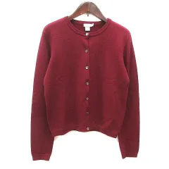 ジェイクルー J.CREW カーディガン ニット ウール 長袖 S 赤 ワインレッド /MSのサムネイル
