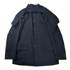 "Yohji Yamamoto POUR HOMME" Wool Gabardine Sailor Collar Stand Jacketのサムネイル