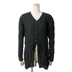 ■美品■ISSEY MIYAKE イッセイミヤケ ヴィンテージ カーディガン サイズM 90’s シワプリーツ カーディガン ウエストリボン ブランド古着【中古】20260723/RB0210のサムネイル