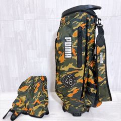 PUMA プーマ キャディバッグ ゴルフバッグ 迷彩 カモフラ 軽量ナイロン