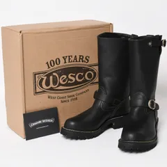 新品同様 CHROME HEARTS クロムハーツ WESCO BOSS ガンスリンガー レザーエンジニアブーツ BK7700100 カウハイドレザー シルバー925 8E(26.0) ブラック 中古 4a004017のサムネイル
