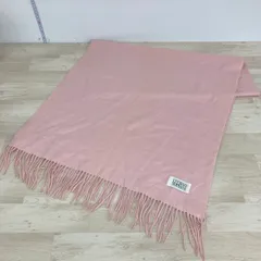 美品 LUCIANO SOPRANI/ルチアーノソプラーニ 大判ストール/ショール フリンジ ピンク 無地[OX03499]のサムネイル