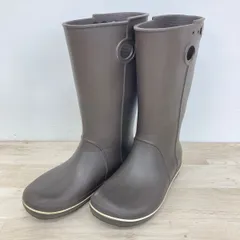 crocs/クロックス レインブーツ 長靴 レディース W6 (22cm相当) ブラウン/茶色 ラバーブーツ[OA05283]のサムネイル
