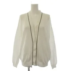 ブルネロクチネリ BRUNELLO CUCINELLI カーディガン 長袖 Vネック M 白 /BMのサムネイル