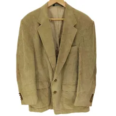 ランズエンド LANDS END USA製 太畝 コーデュロイ 胡桃ボタン エルボーパッチ 2B シングルブレストジャケット メンズ US：44 のサムネイル