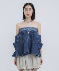 新品 HOUGA kiki frill vest ホウガ キキ フリル ベスト トップス