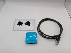 バッファロー BUFFALO Wi-Fiルーター AirStation（エアステーション） Wi-Fi 5（11ac）対応 433＋150Mbps トラベルルーター（ホテル用） ターコイズブルー WMR-433W2-TBのサムネイル