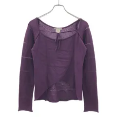 ISSEY MIYAKE イッセイミヤケ 2007AW リボンネック ニットトップス IM73KN555 パープル 3のサムネイル