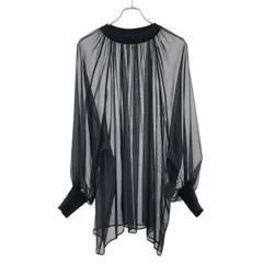 HYKE ハイク 21SS シアーブラウスシャツ 211-15133 ネイビー 1のサムネイル