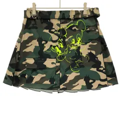 Heaven by Marc Jacobs ヘブン バイ マーク ジェイコブス 22SS ダブルヘッドベアプリント カモフラミニスカート P142P48SP22 グリーン系 Ｍのサムネイル