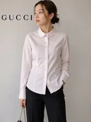▼GUCCI　グッチピンクカッターシャツ/mo-A-215-6161-4.4/お洒落/高級/本物/正規品/世界的/ラグジュアリーブランド/上質/素材のサムネイル