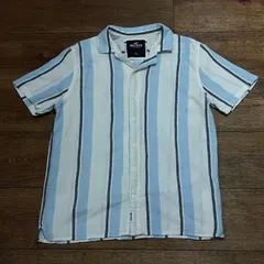 HOLLISTER コットンリネンストライプ開襟シャツのサムネイル