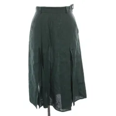 マックスマーラ ウィークエンドライン MAX MARA WEEKEND LINE フレアスカート ロング リネン混 40 緑 グリーン /YMのサムネイル