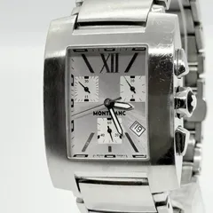 MONTBLANC モンブラン WATER RESIST 30M プロファイル 7049-PL368068 シルバー QZ メンズ 腕時計 稼働品のサムネイル
