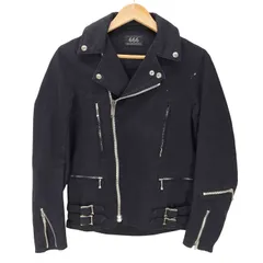 トリプルシックスレザーウェア 666 Leather Wear ストレッチ コットン ライダース ジャケット ダブル UKパンク Y2K メンズ JPN：S のサムネイル