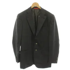 イザイア ISAIA テーラードジャケット シングル 2B チェック ウール 44 グレー /HNのサムネイル