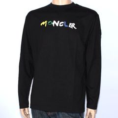24SS モンクレール ロゴプリント ロングスリーブ Tシャツ ロンT
