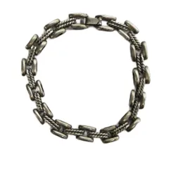サンローラン パリ SAINT LAURENT PARIS ブレスレット アクセサリー バングル ロープチェーン ロゴ シルバー色 ■GY17 /MQのサムネイル
