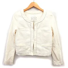 プーラフリーム pour la frime ノーカラー ジャケット 総裏地 コットン 綿 クロップド M ベージュ /NT2のサムネイル