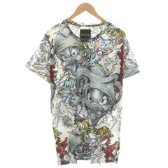 ドレスキャンプ DRESSCAMP 15SS Tシャツ カットソー 半袖 KAZZROCK グラフィティ プリント コットン 50 マルチカラー グレー 赤 レッド 白 ホワイト 58-15S20912 /AN68のサムネイル
