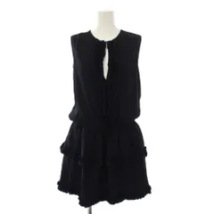 ステラマッカートニー STELLA McCARTNEY ワンピース ひざ丈 ノースリーブ フリル 36 紺 /BMのサムネイル