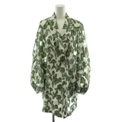 アメリヴィンテージ Ameri VINTAGE メディアリスシャツジャケット 長袖 シースルー シアー F 緑 グリーン 白 ホワイト 02110630330 /AN34のサムネイル