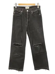 ジエダ Jieda DAMAGE LOOSE FIT DENIM BLK Jie-STD-PT17-USED-BK ダメージ ルーズフィット デニムパンツ 1 黒 ブラック ストレート ジーンズ ボトムスのサムネイル