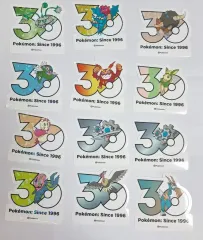 ポケットモンスター 30周年 ロゴ ステッカー 5世代 まとめのサムネイル