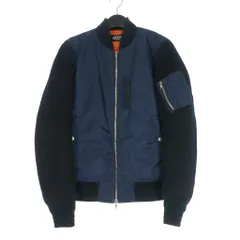 ビームス BEAMS MA-1 袖切り替え ブルゾン 中綿 ジャケット 長袖 M ネイビー 紺 11-18-1211-152のサムネイル