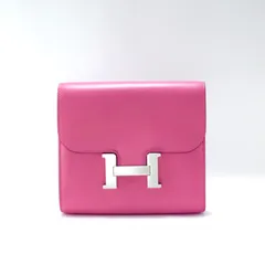 エルメス【値下げ不可】【HERMES】C刻印　折財布　コンスタンス　コンパクト　シルバー金具のサムネイル