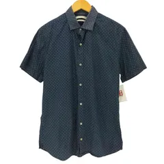 マンゴ MANGO SLIM FIT 総柄 S/S シャツ メンズ import：M のサムネイル