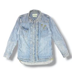 OFF-WHITE 21SS Graffiti Slim Shirt グラフィティシースルーパッチ