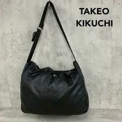 TAKEO KIKUCHI タケオキクチ ショルダーバッグ メッセンジャーバッグ 斜め掛け 肩掛け クロスボディ 大容量 A4サイズ収納可能 通勤 通学 ビジネス タウンユース ブラック 無地 ジップ開閉 シック シンプル カバン ★ ■■のサムネイル