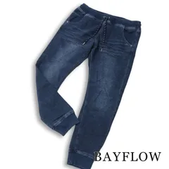 BAYFLOW ベイフロー 通年★ ストレッチ ウォッシュ加工 デニム ジョガー パンツ ジーンズ Sz.3 メンズのサムネイル