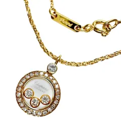 【Chopard/ショパール】3Pハッピーダイヤモンド ダイヤモンド ネックレス K18ゴールド 18金  7.1g 42.5cm レディース 【中古】【真子質店】【BL】のサムネイル
