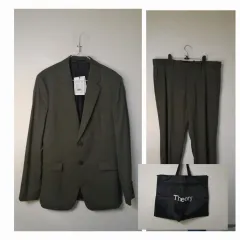 택새상품) Theory ミリタリーツイルウールスーツセットアップ 100/34"のサムネイル