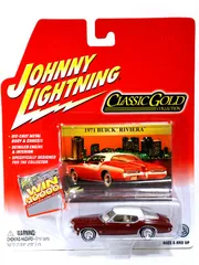 【JLC168】Jonny Lightning Classic Gold　1971年型　ビューイック　リヴィエラ　茶のサムネイル