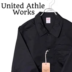 United Athle Works メンズ ユナイテッドアスレワークス 新品 タグ付き 7452-01 TC シェフジャケット ワークジャケット カバーオール アウター M 黒 ブラック キャブ T/Cツイル 無地 スケーター ストリート 249TYのサムネイル