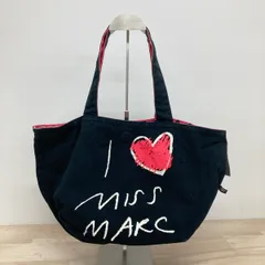 MARC BY MARC JACOBS I MISS MARC トートバッグ ブラック/レッド ハート ロゴ キャンバス/ハンドバッグ[OK04548]のサムネイル