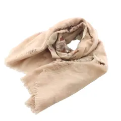 マックスマーラ MAX MARA ストール マフラー 花柄 ピンクベージュ /YM39のサムネイル