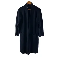 バジーレベントット BASILE28 コート ニットコート ボタンレス ロング サイドポケット ネイビー 9サイズ 1021988のサムネイル