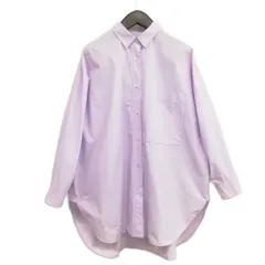 サクラ SACRA 124118071 Superior Cotton Poplin Shirt オーバーサイズ シャツ ブラウス 38 ラベンダー系のサムネイル