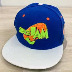 美品 STARTER/スターター SPACE JAM/スペースジャム キャップ ブルー×グレー 刺繍 ロゴ 帽子[OP00198]のサムネイル