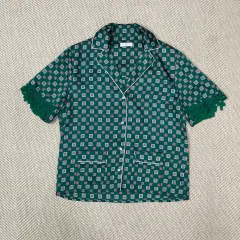 サンドロ(Sandro Paris) レディース オープンカラー レース 半袖 ブラウスのサムネイル
