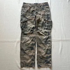 希少モデル　archive　ALPHA INDUSTRIES　アルファインダストリーズ　ミリタリー　カーゴパンツ　ワークパンツ　ミリタリー　迷彩柄　カモフラージュ　フラップポケット　コットン生地　ロゴタグL　Y2K　ストリート　グランジ　パンキッシュ　アメカジのサムネイル