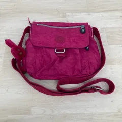 美品 kipling/キプリング ショルダーバッグ 斜め掛け マゼンタピンク系 モンキーチャーム付 鞄/レディース[OK04568]のサムネイル