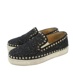 クリスチャンルブタン Christian louboutin PIK BOAT FLAT スパイク スリッポン フラットシューズ 36 黒 /KHのサムネイル