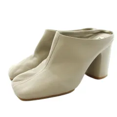 アクネ ストゥディオズ Acne Studios レザーミュール スクエアトゥ チャンキーヒール 23.5cm グレージュ FN-WN-SHOE000339 /KU 38のサムネイル