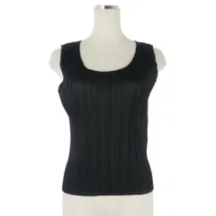 プリーツプリーズ PLEATS PLEASE イッセイミヤケ ノースリーブ カットソー トップス 3 黒 ブラック PP55-JK101のサムネイル